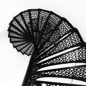 Charlotte-Genesee Lighthouse Staircase, Rochester, New York. Photo by Michael Aaron Gallagher.