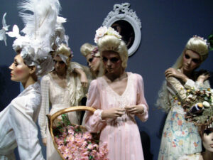 "In Crowd" at the "Marie Antoinette Exhibit" mannequin fashion show at The Everson Museum. Photo by Michael Aaron Gallagher.