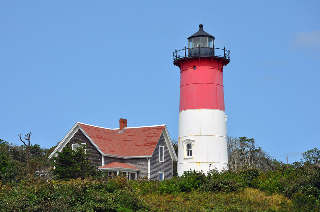 Nauset Lighthouse is in Eastham, Massachusetts. Photo by Michael Aaron Gallagher.