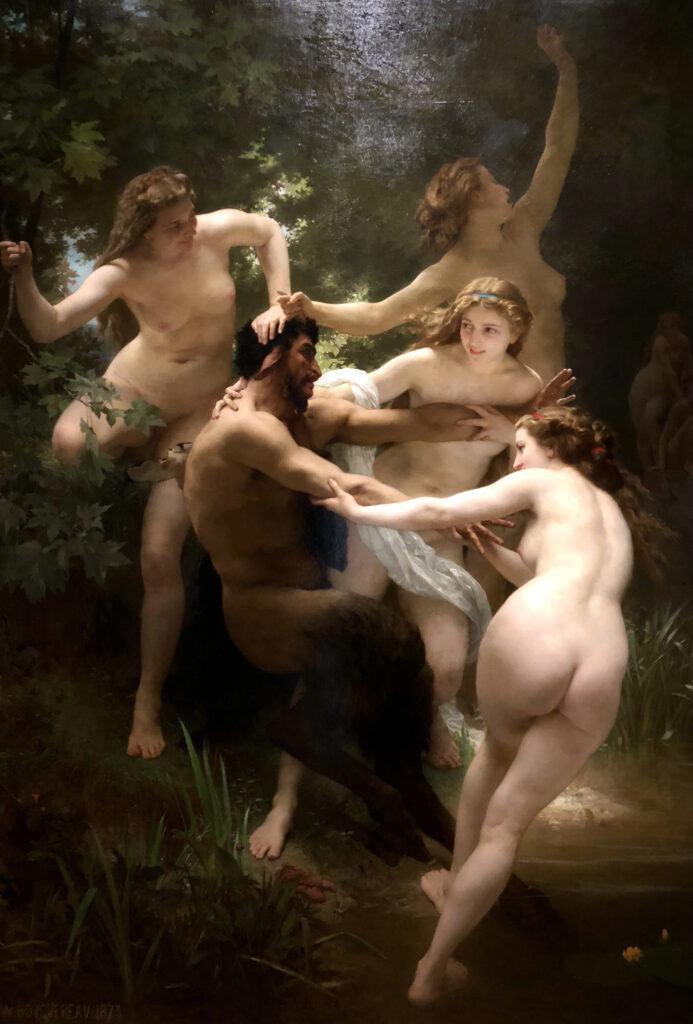 “Nymphs and Satyr” (1873) by William-Adolphe Bouguereau, on display at The Clark Art Institute in Williamstown, Massachusetts. Photo by Michael Aaron Gallagher.