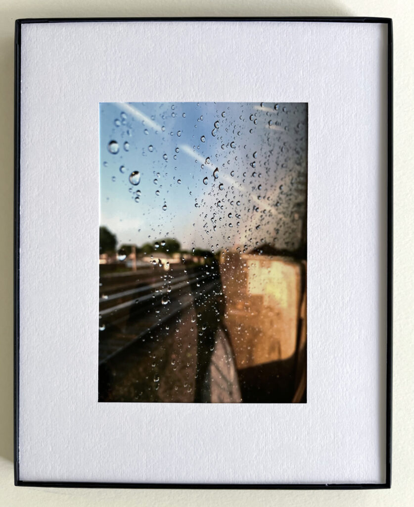 Raindrops on the train back from Belmont Stakes by Michael Aaron Gallagher