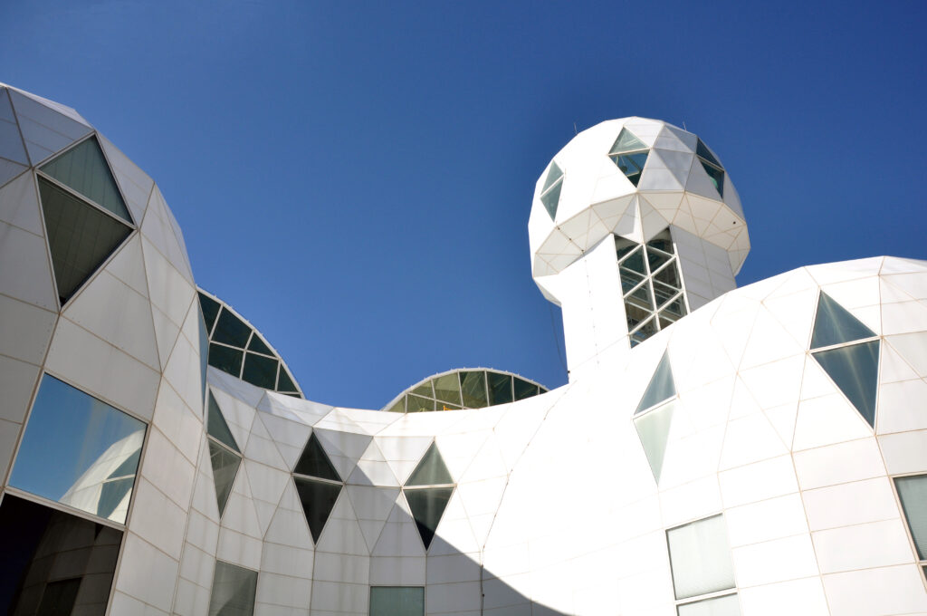 The Biosphere 2 Center library tower where some of our research was done in 1998. Photo taken by Michael Aaron Gallagher in 2019.