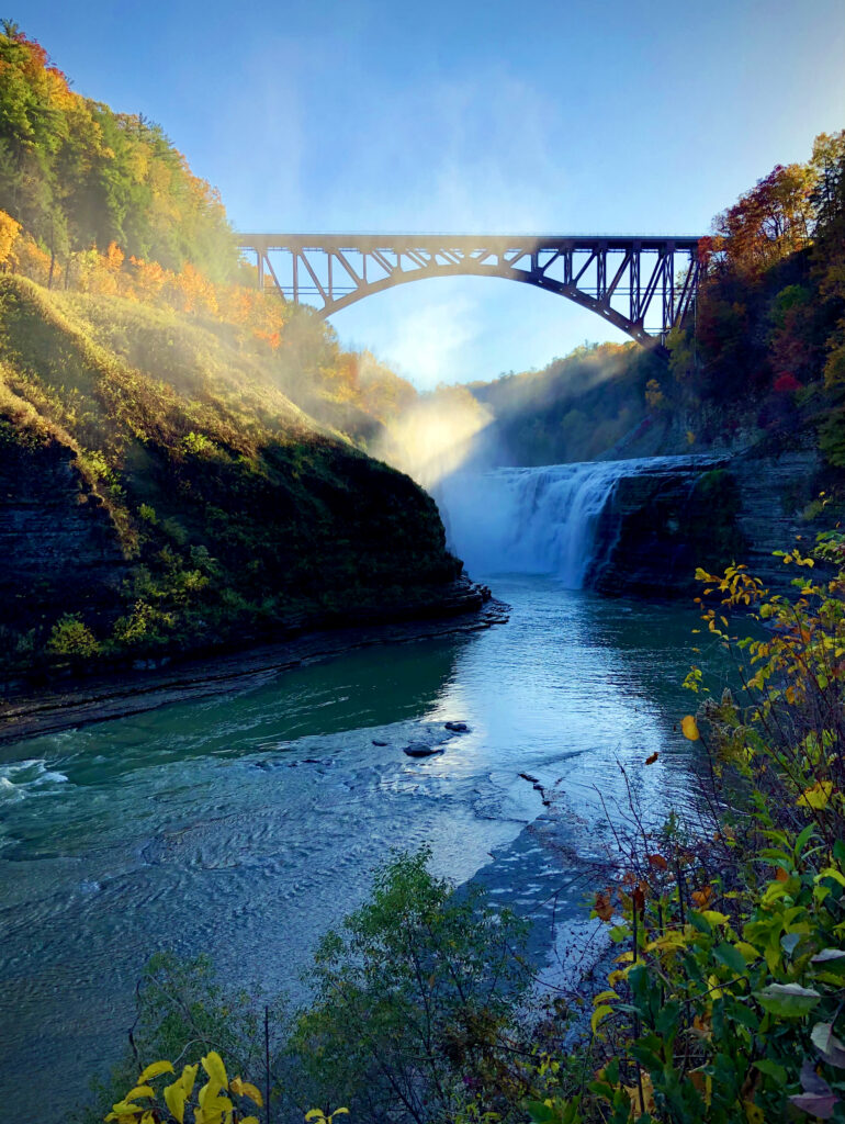 Upper Falls on the Genesee River in Letchworth State Park. Photo by Michael Aaron Gallagher.