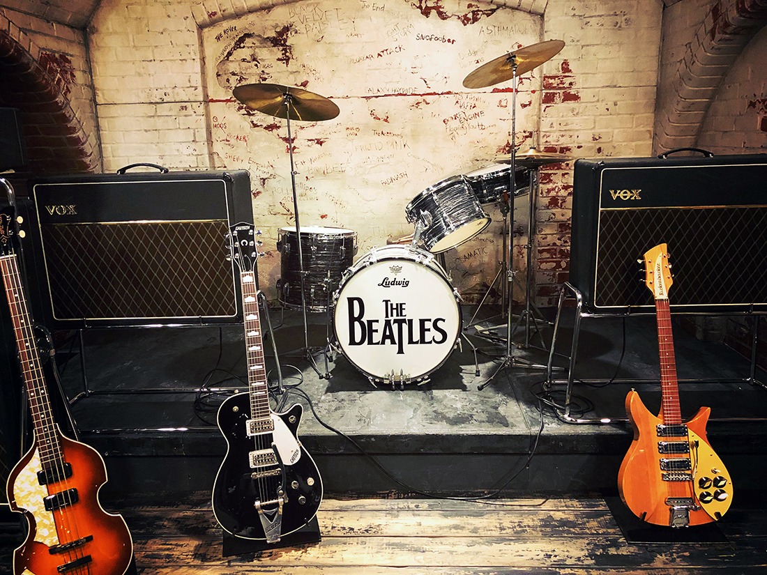 The Beatles first stage at the Cavern Club replica. Photo by Michael Aaron Gallagher.