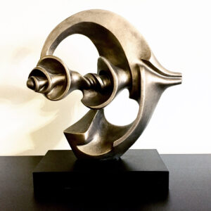 “Metamor-fish” sculpture.