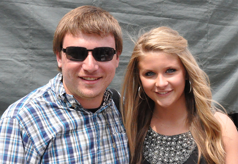 Michael Aaron Gallagher and Savannah Outen after her Radio Disney show at the 2009 Harborfest.