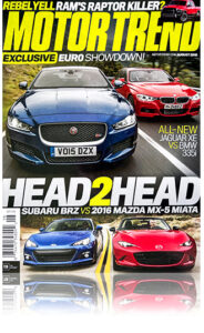 Motor Trend Magazine cover August 2015