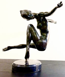 “The Gymnast” sculpture.