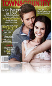 Town and Country Magazine cover August 2013