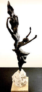 “Two Dancers Intertwined” sculpture.