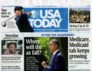 USA Today cover August 3 2011