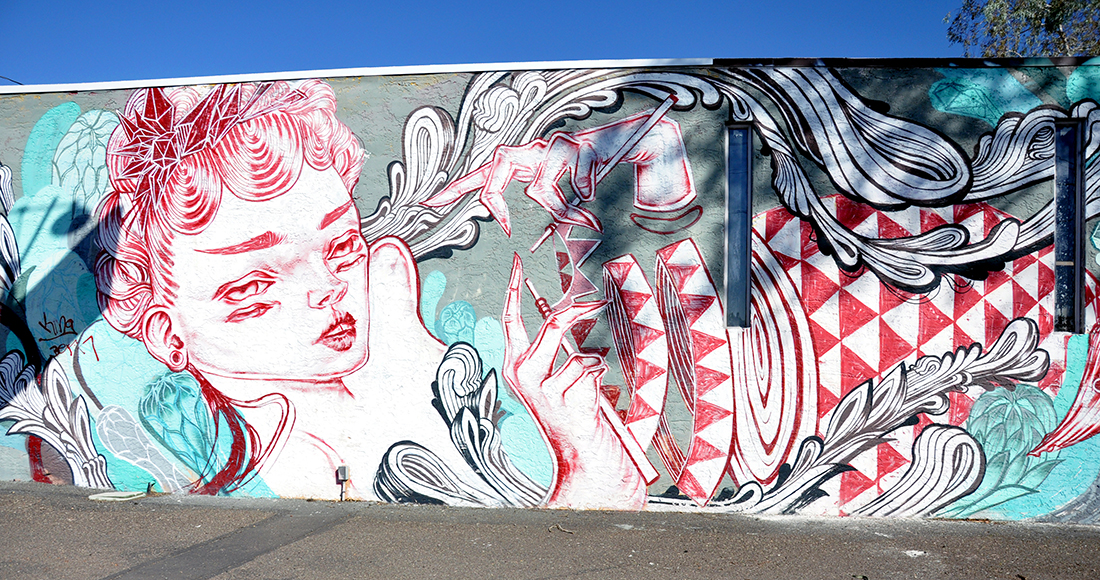 Art mural by unknown artist in Phoenix Arizona by Michael Aaron Gallagher