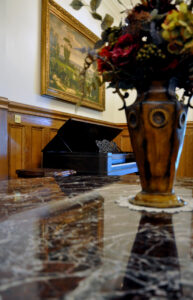 Painting Piano and Vase at Boldt Castle by Michael Aaron Gallagher