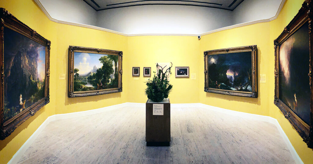 The Voyage of Life paintings by Thomas Cole at the Munson museum of art by Michael Aaron Gallagher