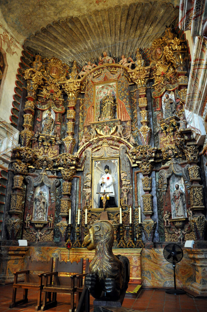 Altar at the San Xavier del Bac Mission by Michael Aaron Gallagher