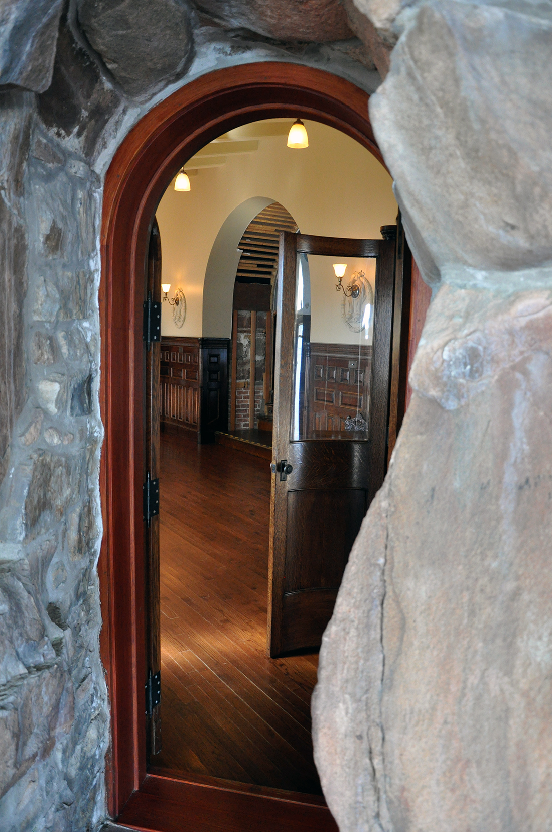 Archways and curved doors at Bolt Castle by Michael Aaron Gallagher