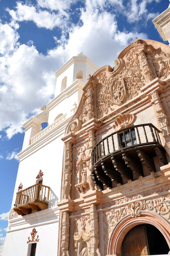 Balcony at the San Xavier Del Bac Mission by Michael Aaron Gallagher