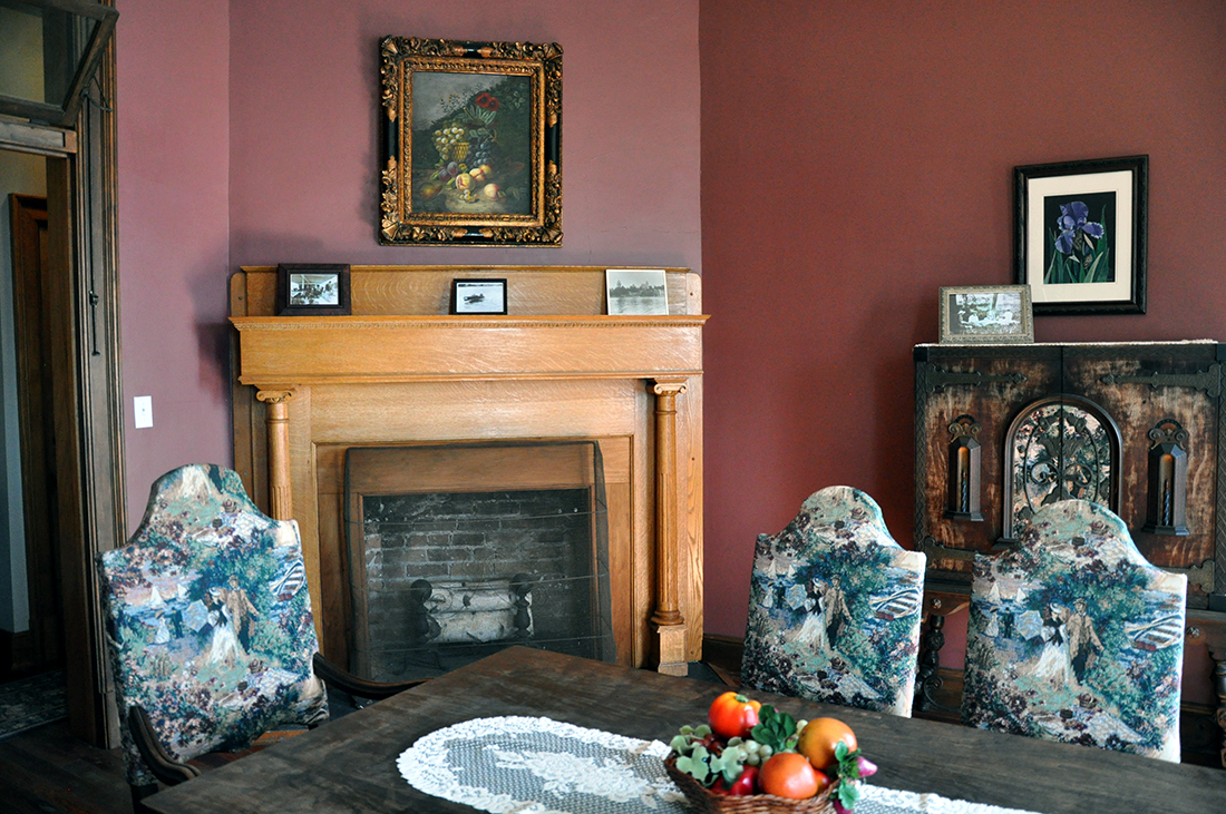 Fireplace in the Dining Room at Boldt Yacht House by Michael Aaron Gallagher