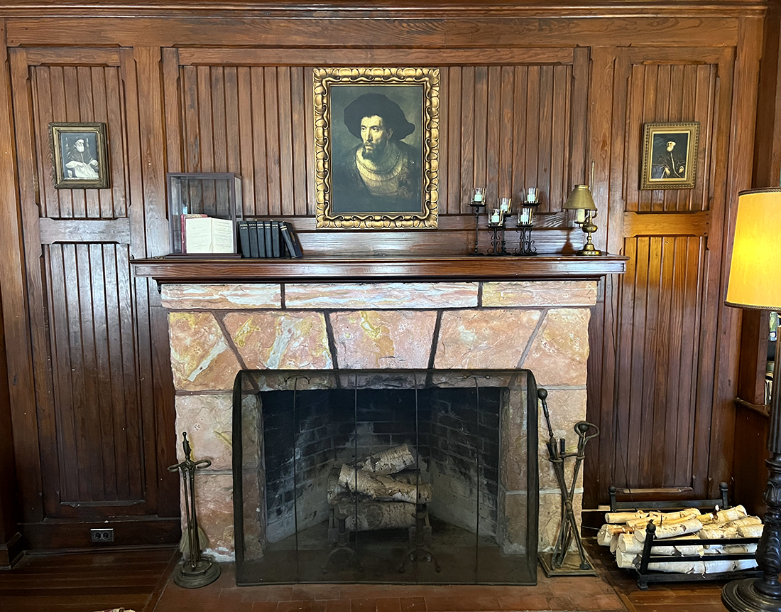 Library Fireplace with secret passageway by Michael Aaron Gallagher