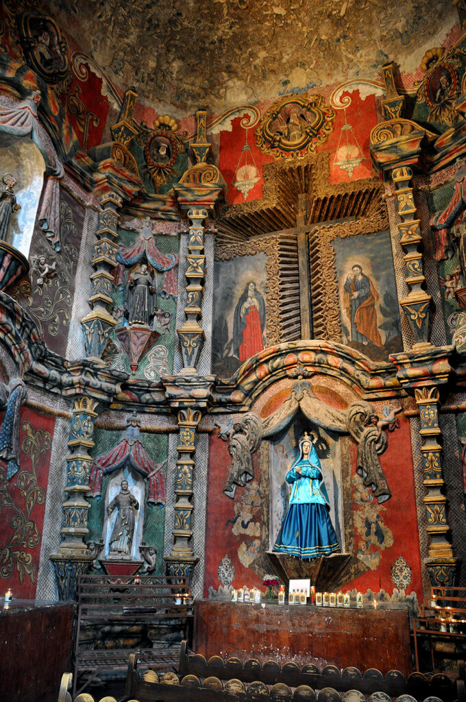 Statue of Mary mother of Jesus at Mission San Xavier del Bac by Michael Aaron Gallagher