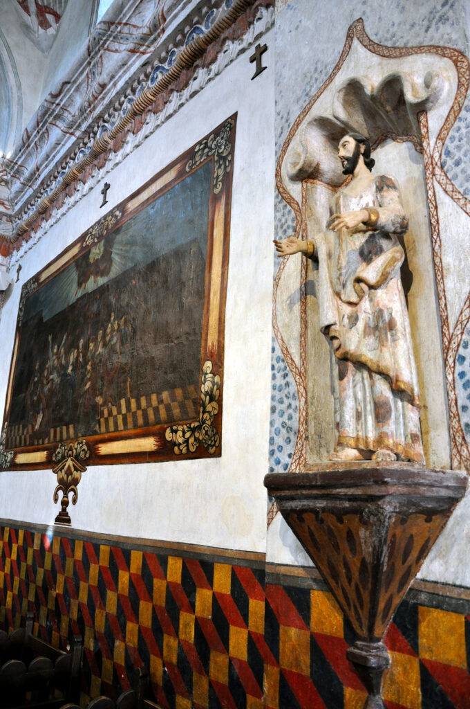 Christian painting and sculpture inside the church by Michael Aaron Gallagher