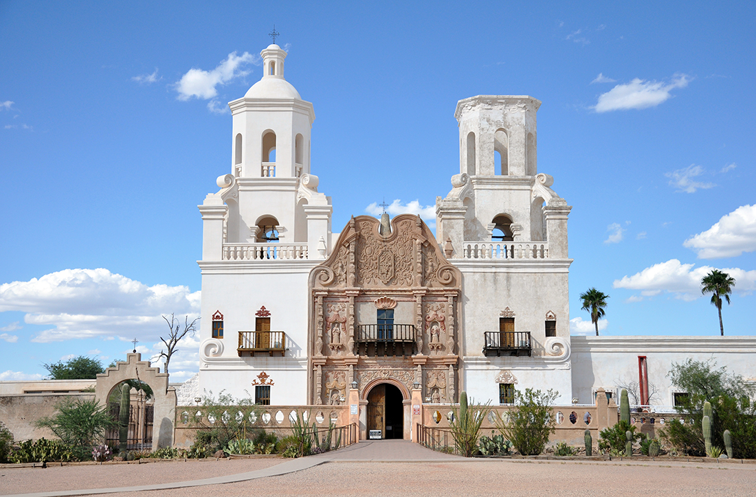 San Xavier del Bac Mission by Michael Aaron Gallagher