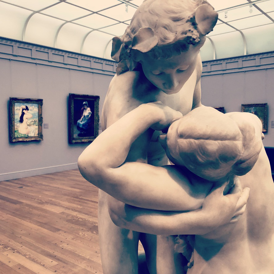 Bacchus and Ariadne marble sculpture by Jules Dalou at the Clark Art Institute by Michael Aaron Gallagher