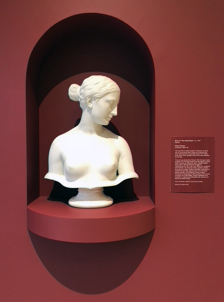 Bust of The Greek Slave by Hiram Powers at Munson Art Museum by Michael Aaron Gallagher