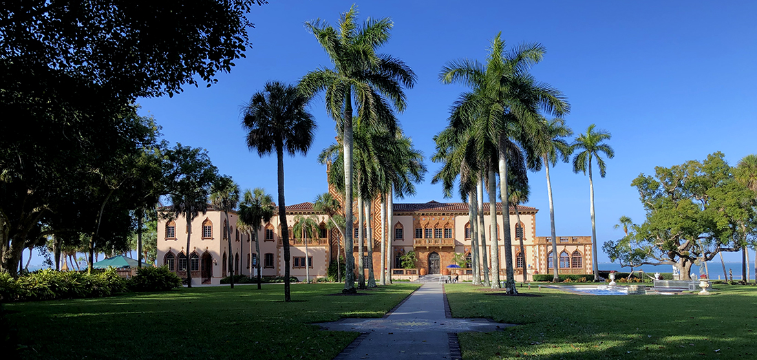 Front of Ca' d'Zan The Ringling Mansion by Michael Aaron Gallagher