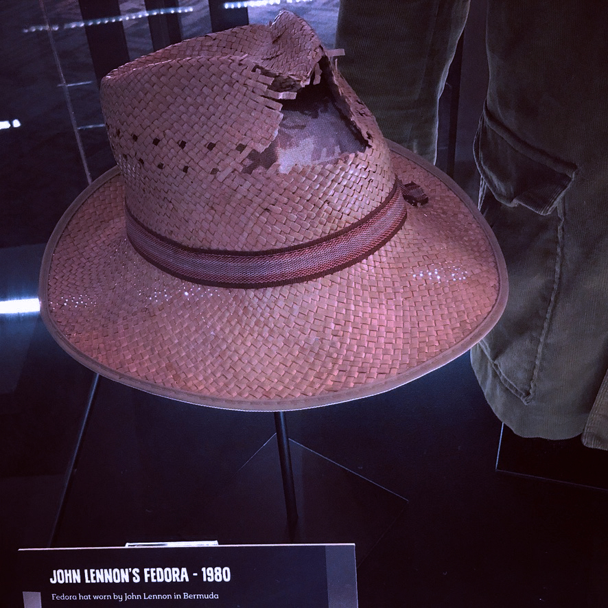 John Lennon's Fedora worn in 1980 in Bermuda by Michael Aaron Gallagher