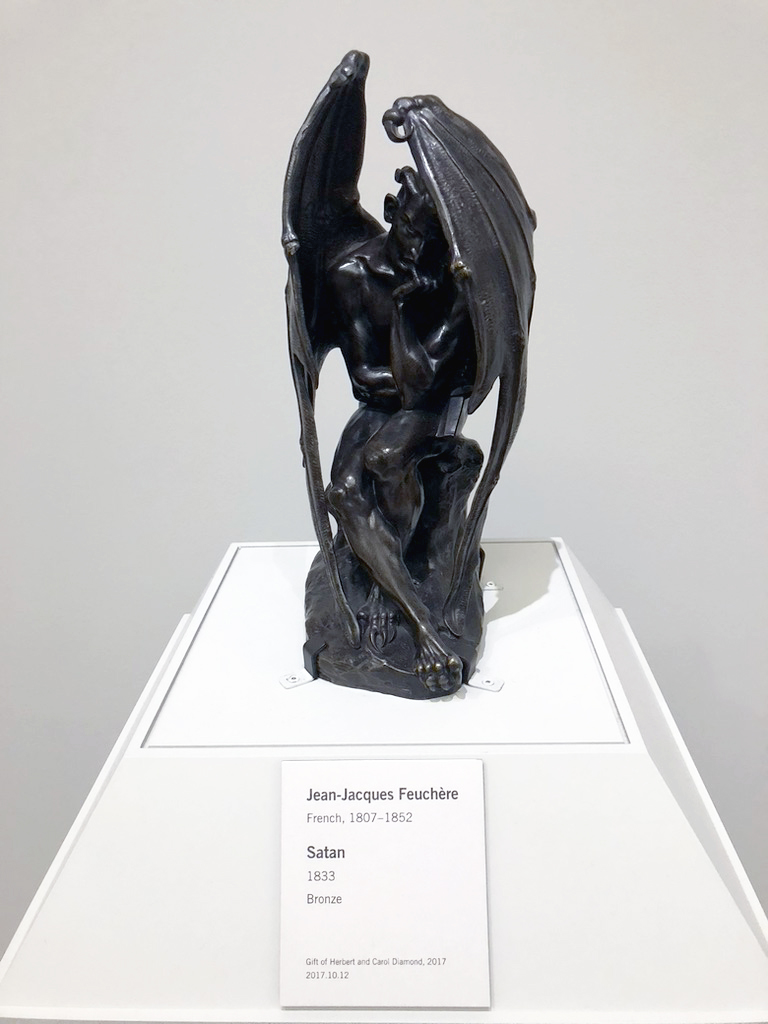 Satan (1833) bronze sculpture by Jean-Jacques Feuchère at The Clark by Michael Aaron Gallagher