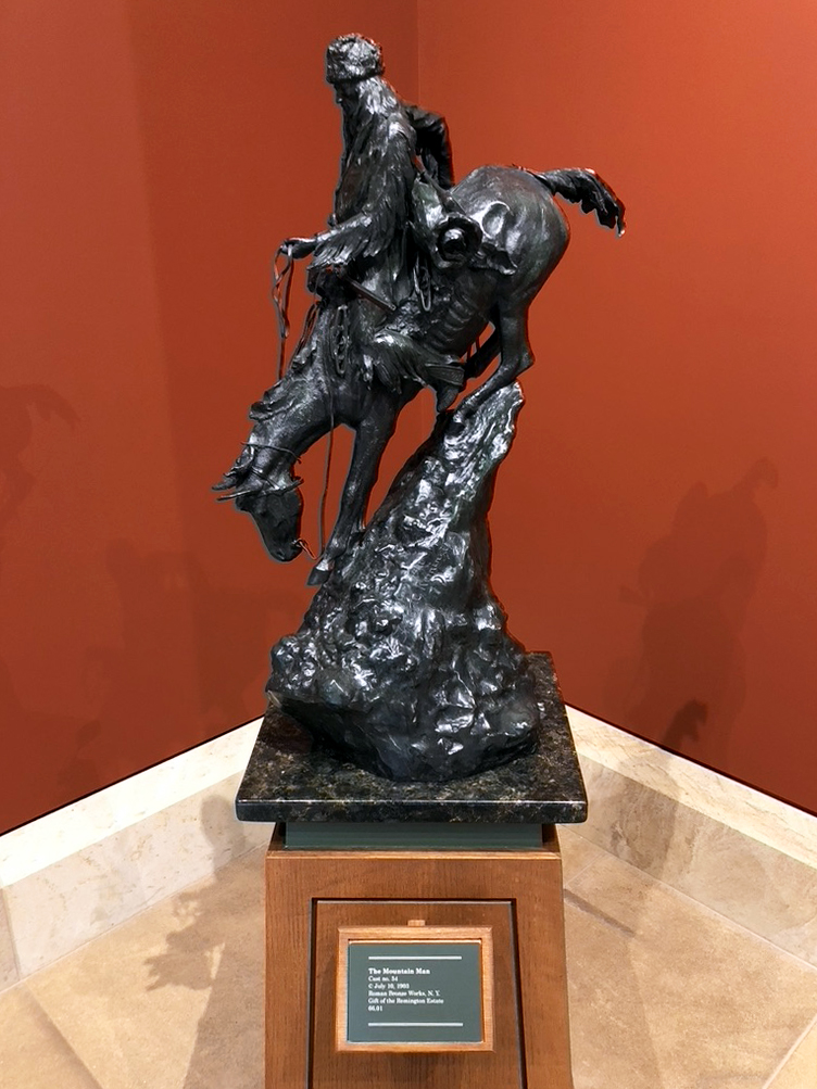 The Mountain Man bronze sculpture by Frederic Remington at the Remington Art Museum by Michael Aaron Gallagher