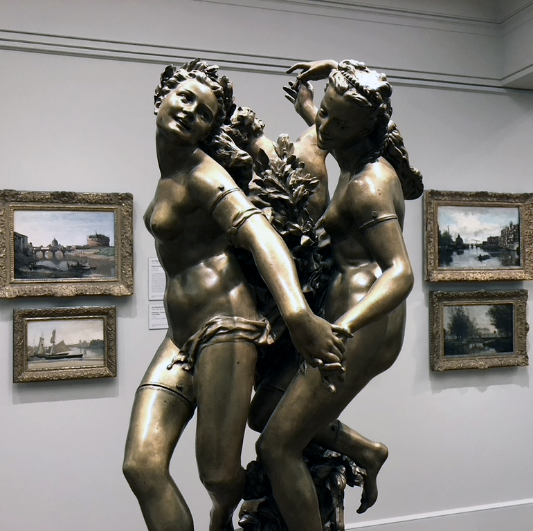 The Three Graces bronze sulpture by Jean-Baptiste Carpeaux at the Clark Art Institute by Michael Aaron Gallagher