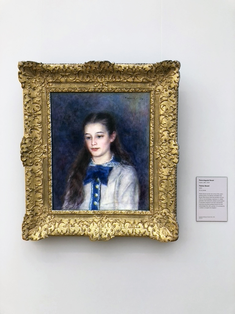 Therese Berard portrait by Renoir at The Clark by Michael Aaron Gallagher