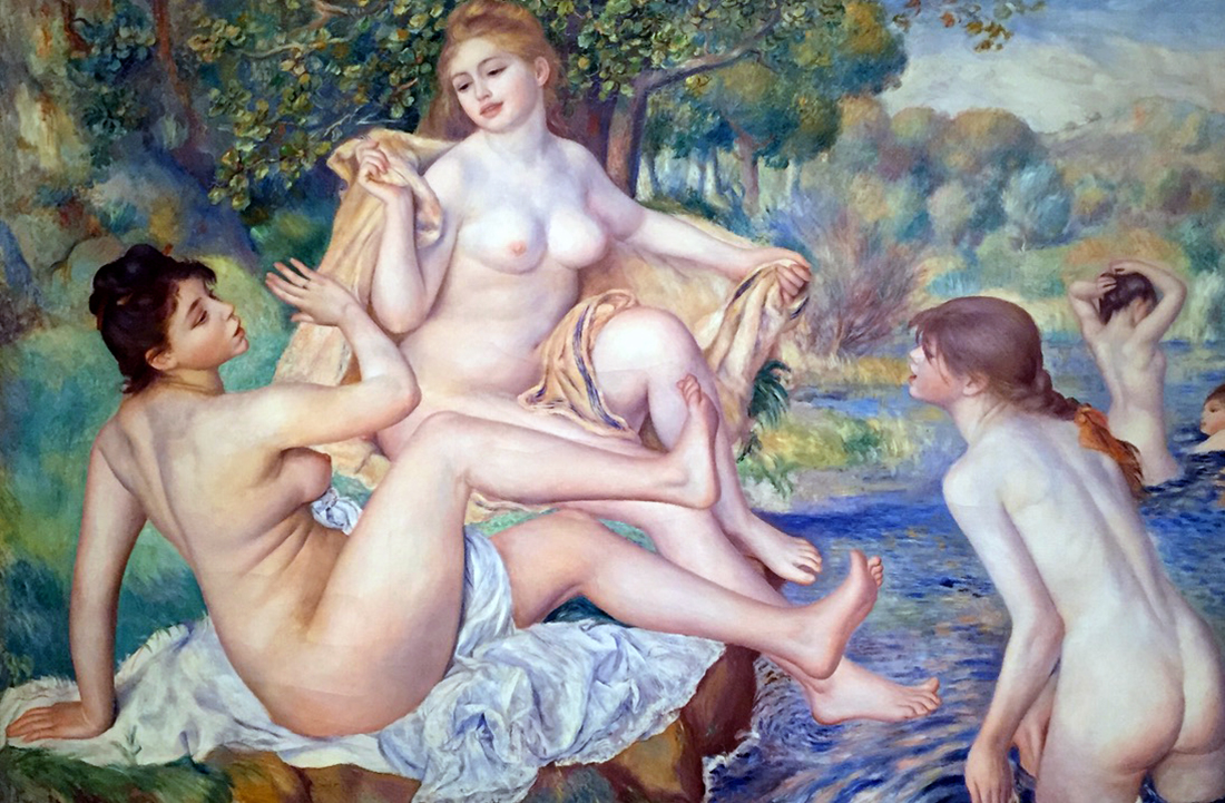 Les Grandes Baigneuses or The Large Bathers by Pierre-Auguste Renoir at the Philadelphia Museum of Art by Michael Aaron Gallagher