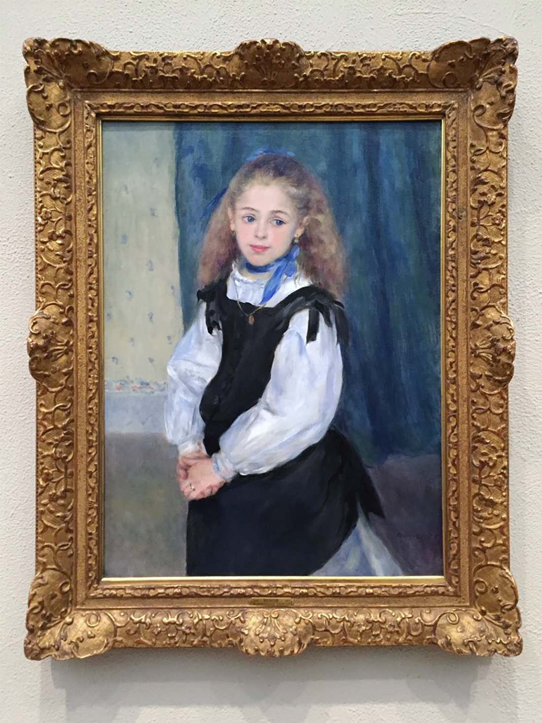 Portrait of Mademoiselle Legrand (1875) oil painting by Pierre-Auguste Renoir at the Philadelphia Museum of Art by Michael Aaron Gallagher