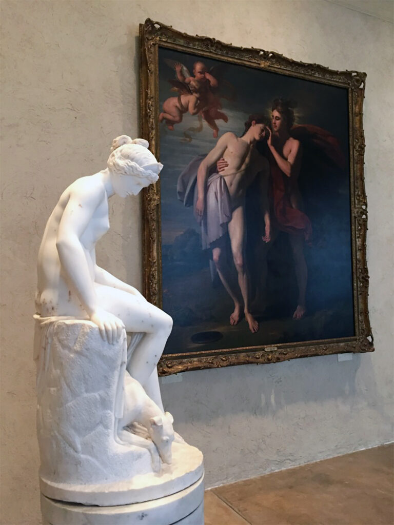 Sculpture and oil painting at the Philadelphia Museum of Art by Michael Aaron Gallagher