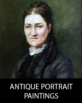 Antique portrait paintings