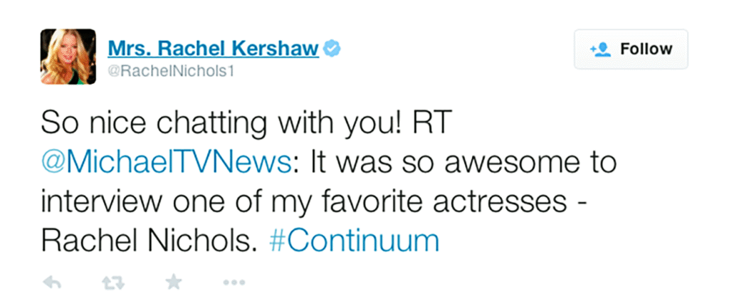 Rachel Nichols tweet to Michael Aaron Gallagher