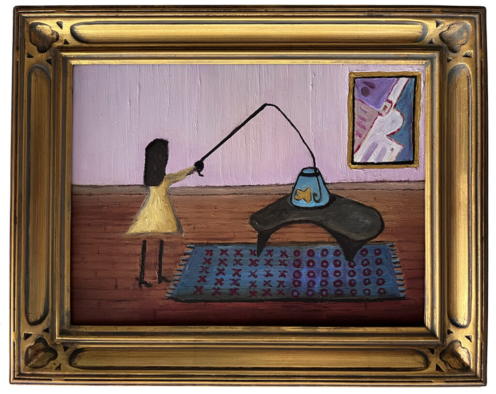 Gone Fishin Oil Painting by Michael Aaron Gallagher