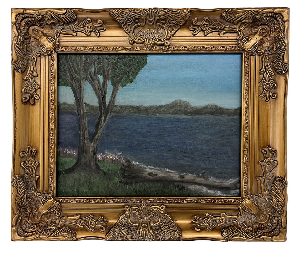 Fallen Tree Oil Painting by Michael Aaron Gallagher
